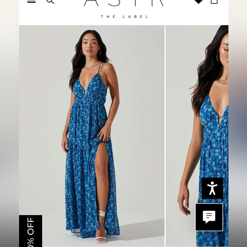 NWT, ASTR the label Ryliana Floral Tiered Maxi dress, size XS